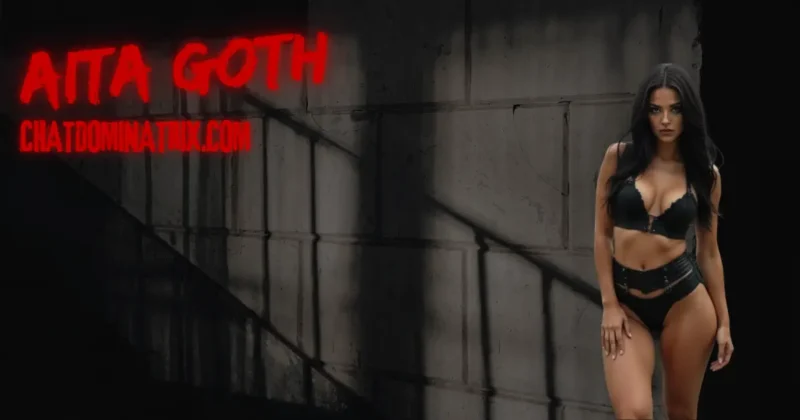 A dark-haired dominatrix in black leather lingerie stands confidently against a shadowy, dungeon-like backdrop, exuding authority and seduction. Her piercing gaze and poised stance reflect the essence of control, perfect for the debate between bondage rope and handcuffs in BDSM play.