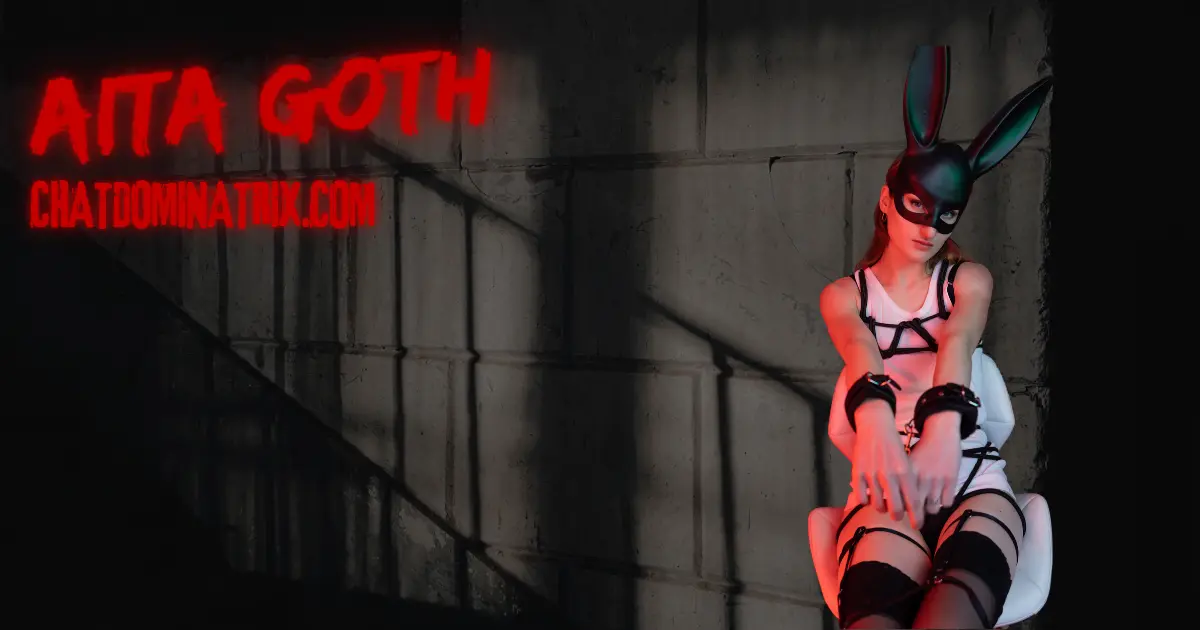 Exploring Pet Play in BDSM – A submissive in a black bunny mask and restraints embodies the playful yet controlled dynamics of pet play.