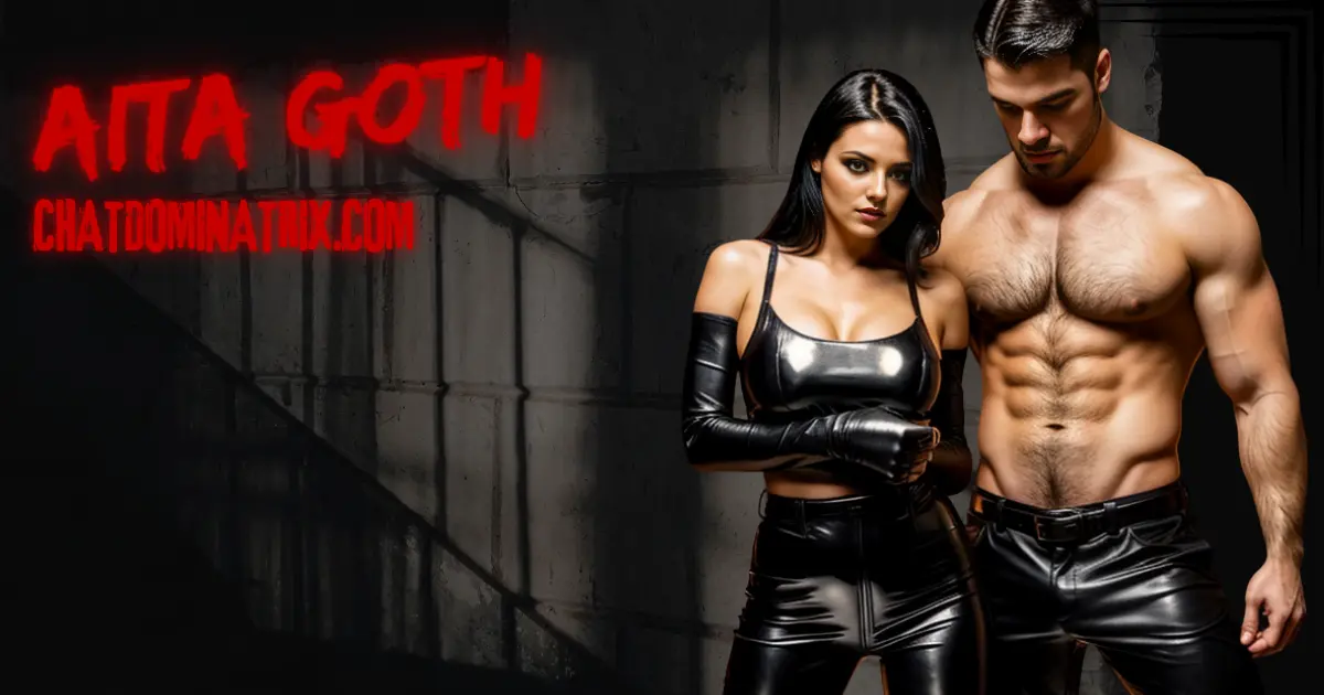Aita Goth in black latex alongside a muscular submissive – deep dive into femdom, control, and the nuances of ‘Forced Bi’ role-pla