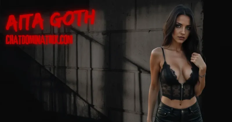 A captivating dominatrix in black lace and leather stands against a shadowed industrial wall, exuding authority and seduction. Learn the essential rules and rituals of a structured Femdom dynamic in ‘Femdom Rules and Rituals: How to Structure a D/s Relationship’ by Aita Goth on Chat Dominatrix.